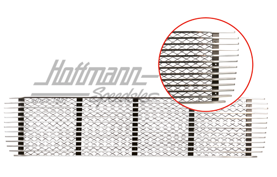 Grille de capot-moteur, 911/912, chromée, 69-71                                                     