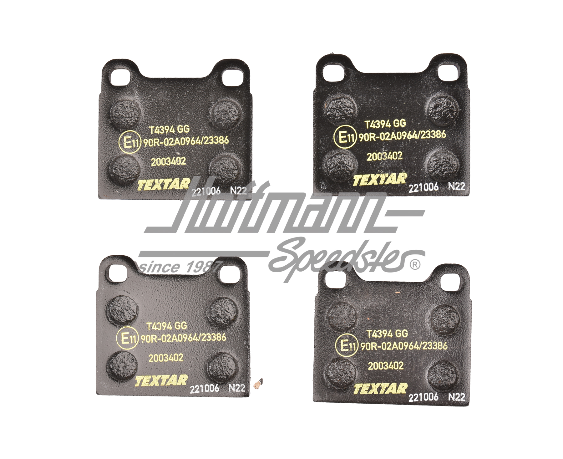 Plaquettes de frein, avant/arrière, Textar                                                          