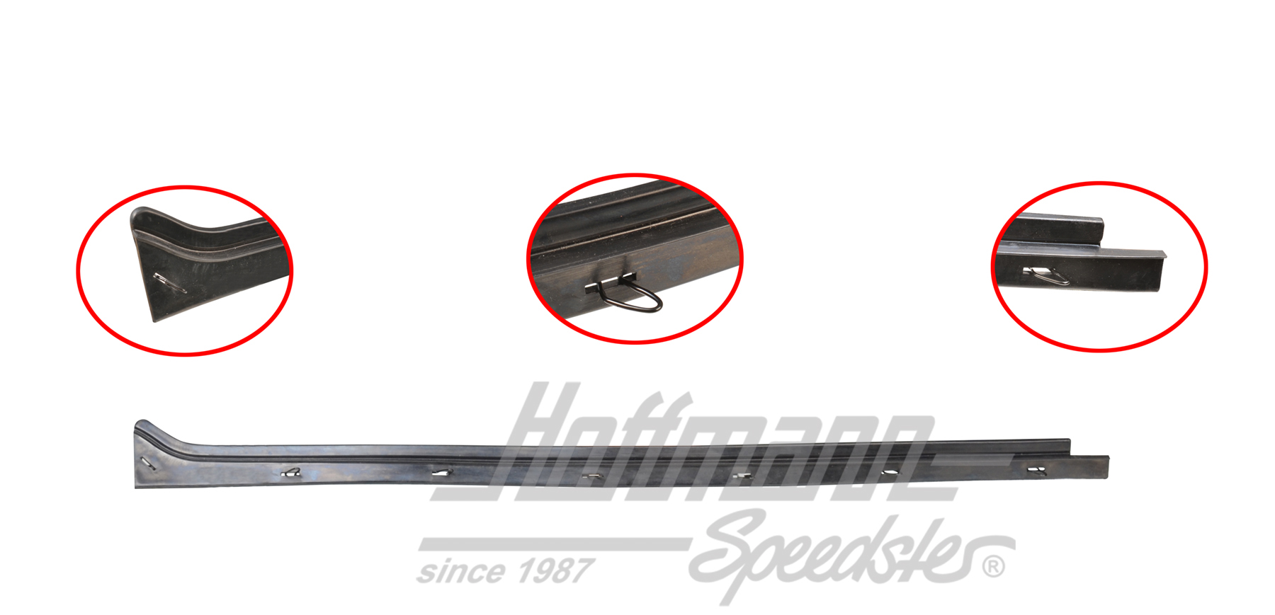 Lèche vitre, intérieur, Type 3, gauche | 311 837 475 B | 069-8060-11