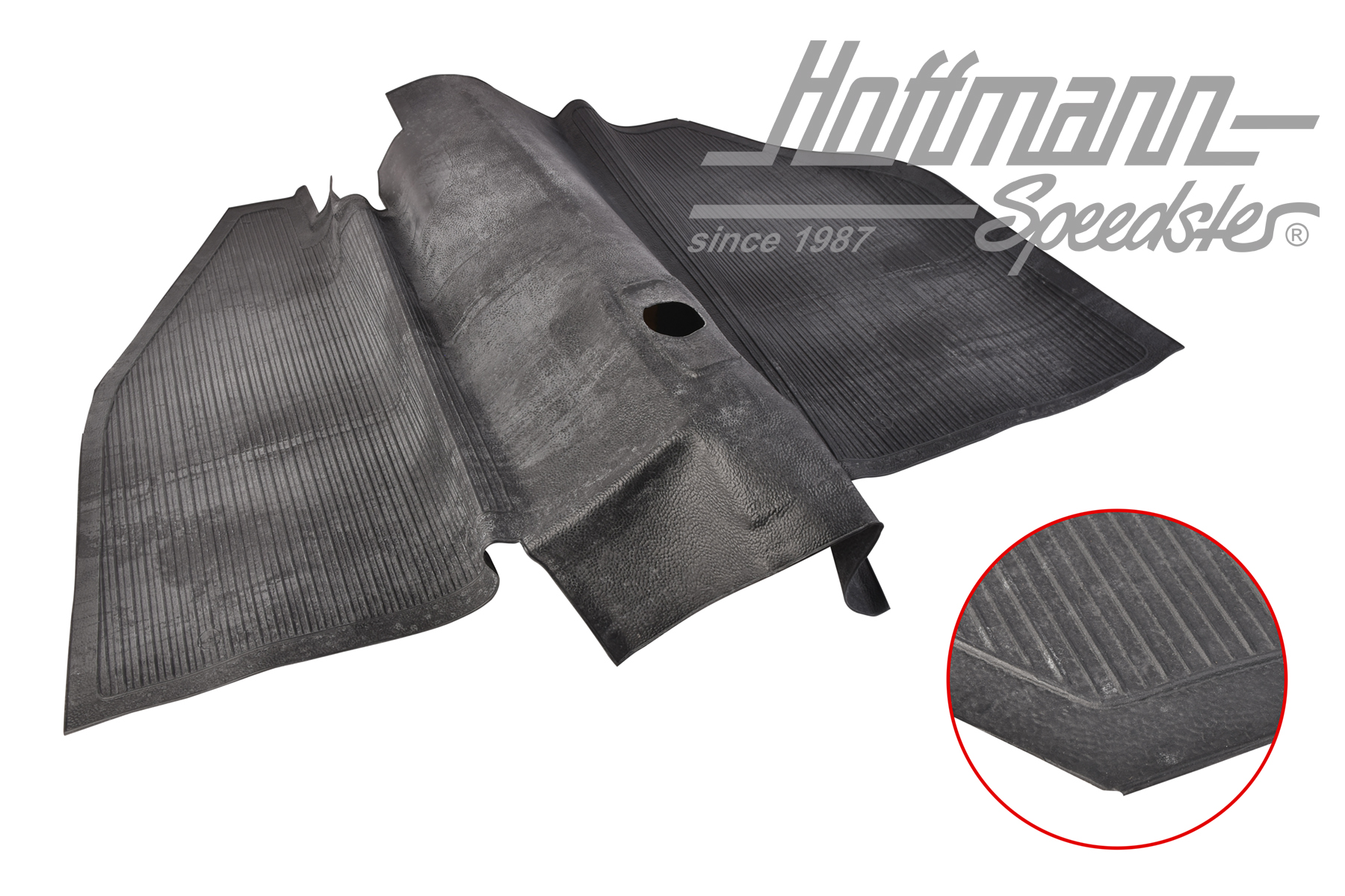 Revêtement caoutchouc, plancher, avant, noir | 1BM 863 703 | 020-0027-02