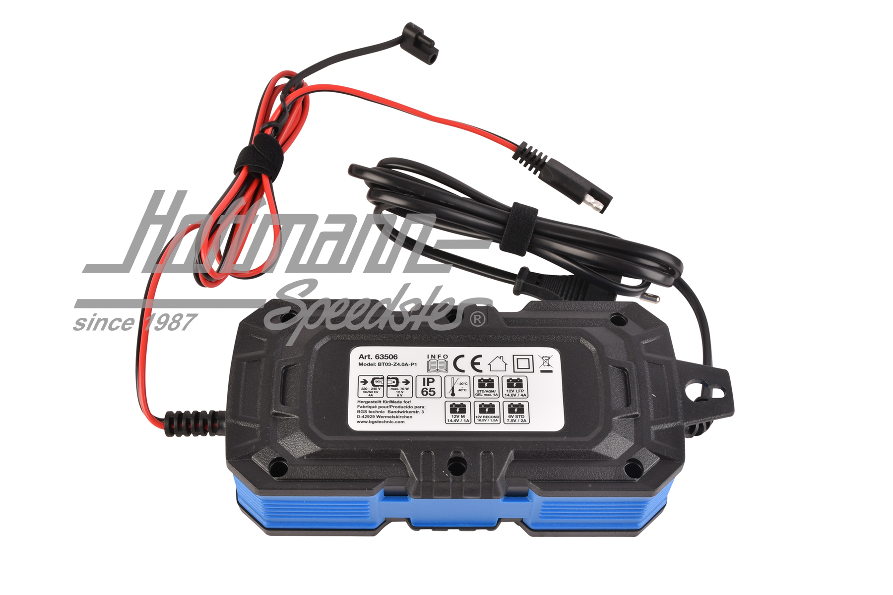 Chargeur de batterie, numérique 6/12 V, 4A                                                          
