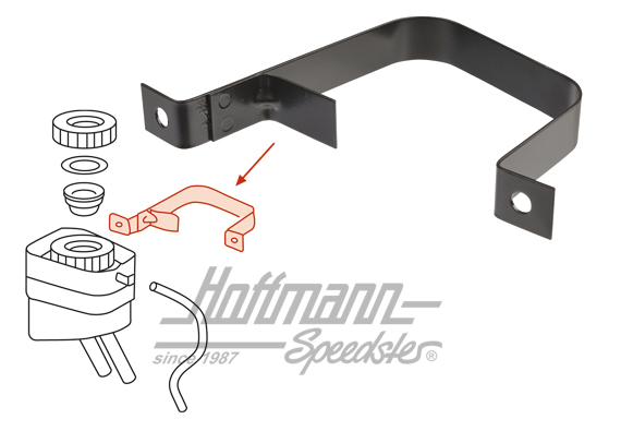 Attache, réservoir de liquide de frein                                                              