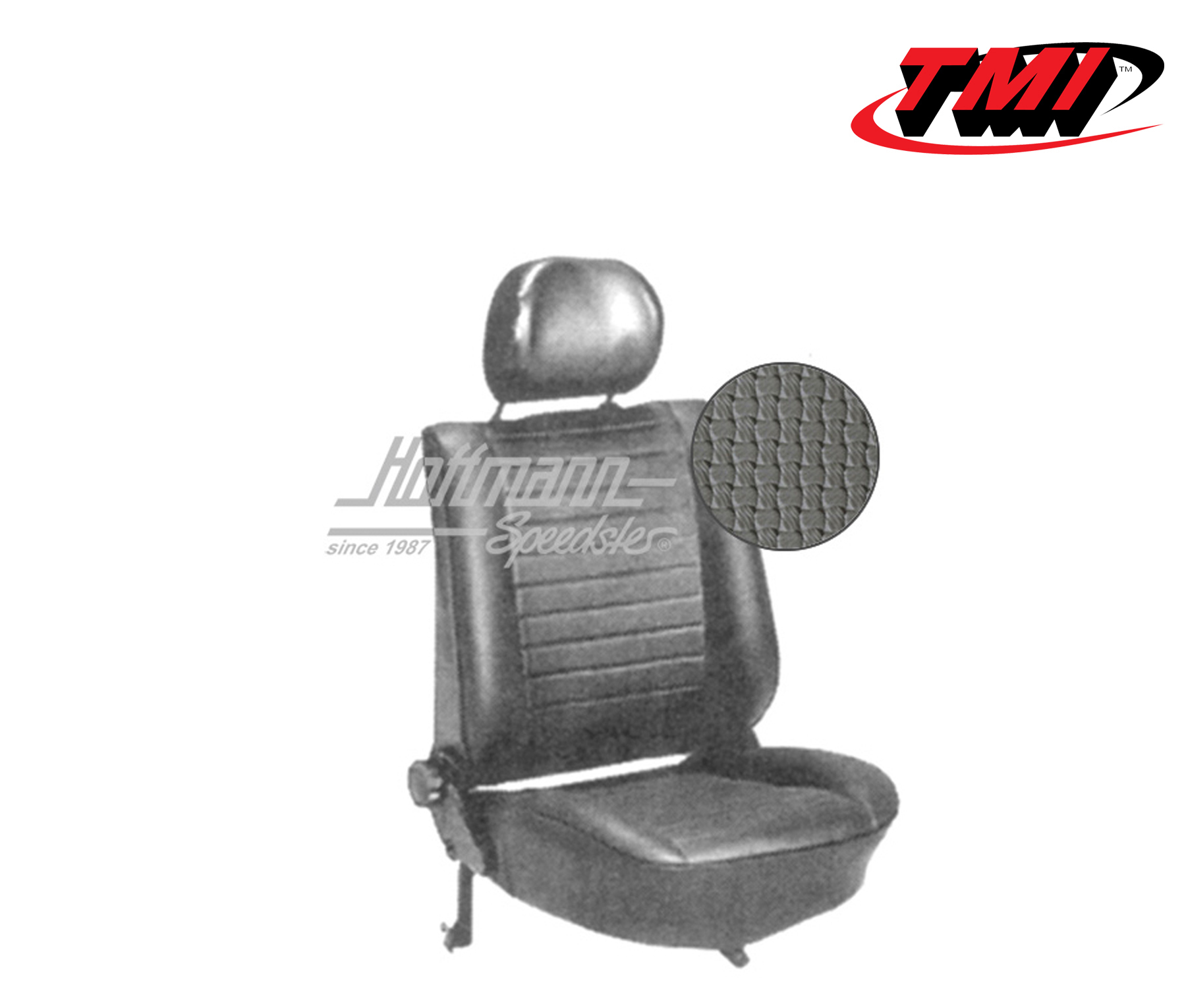 Housses de sièges, Cabriolet, 8.76-, tissu natté, grises | 43-1328-06 | 055-6435