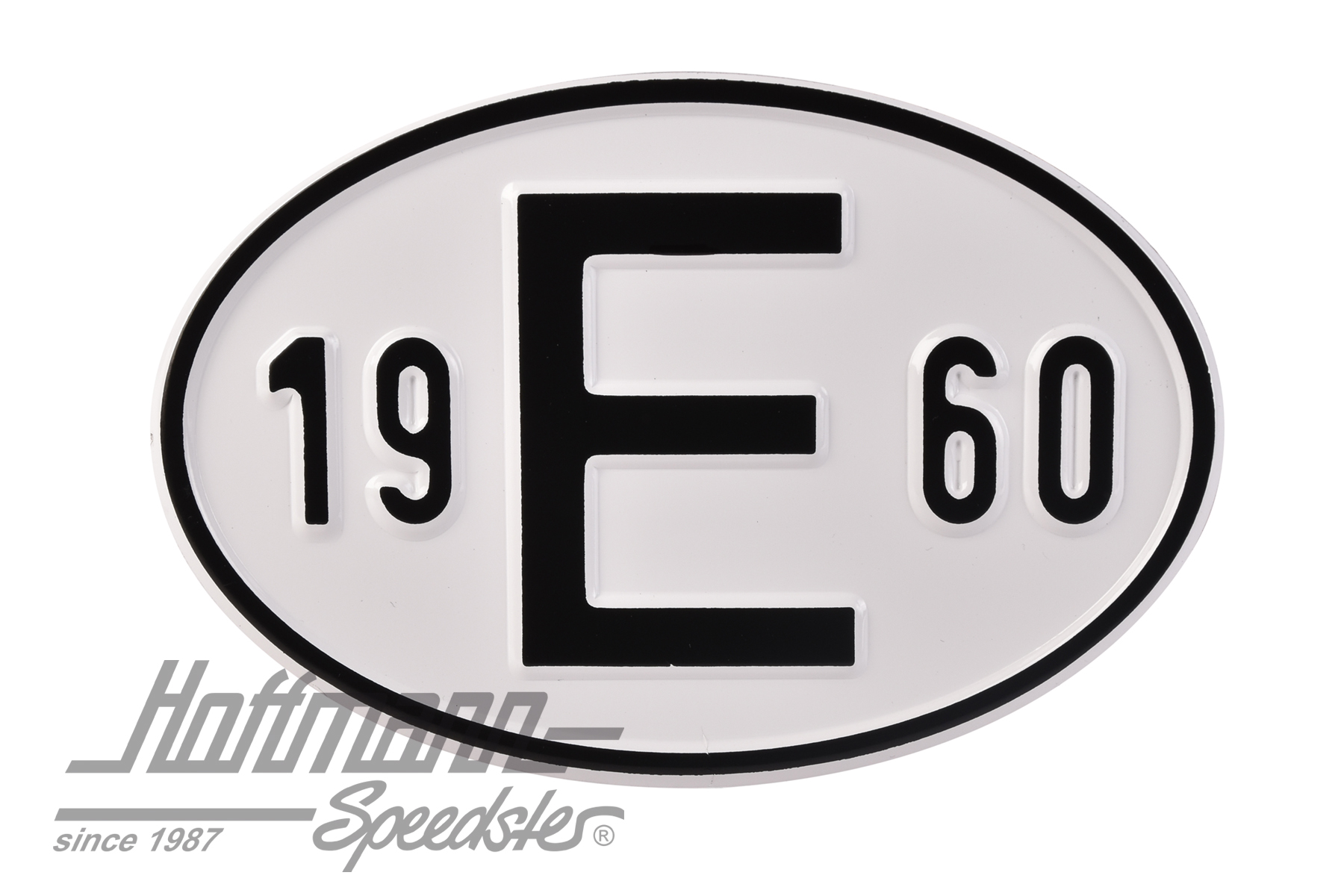 Plaque de nationalité "E", alu, avec année "1960" |  | 020-2403-60