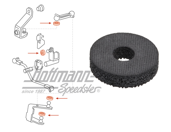 Joint, inférieur arbre de commande de vitesses, Golf/bus | 171 711 965 | 170-2120