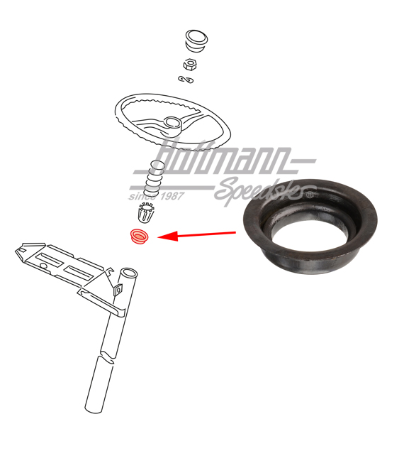 Support, colonne de direction en haut, Bus T2/T3, 74-92                                             