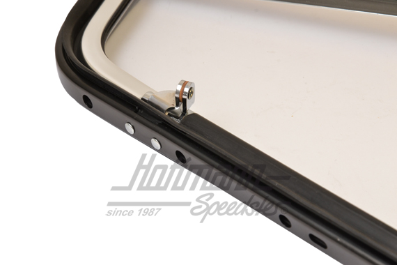 Déflecteur, complet, Bus T2, chromé, gauche                                                         