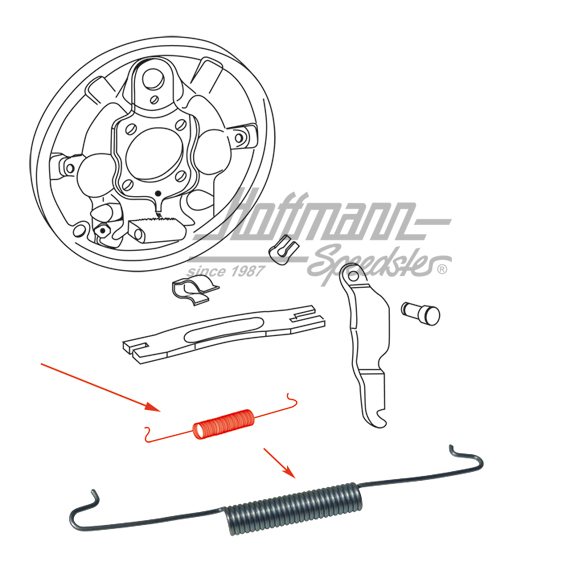 Ressort, mince, train avant + arrière | 113 609 309 B | 020-4069
