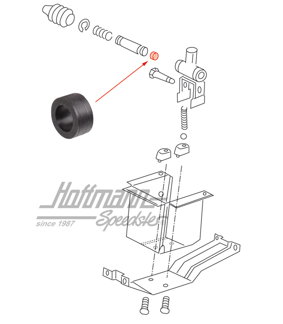 Bague d'amortissement, latérale, avant, boîte à 5 vitesses | 251 711 226 | 315-1400-06