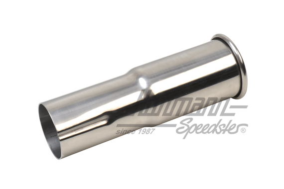 Embout d'échappement, inox, 45x50x170mm                                                             