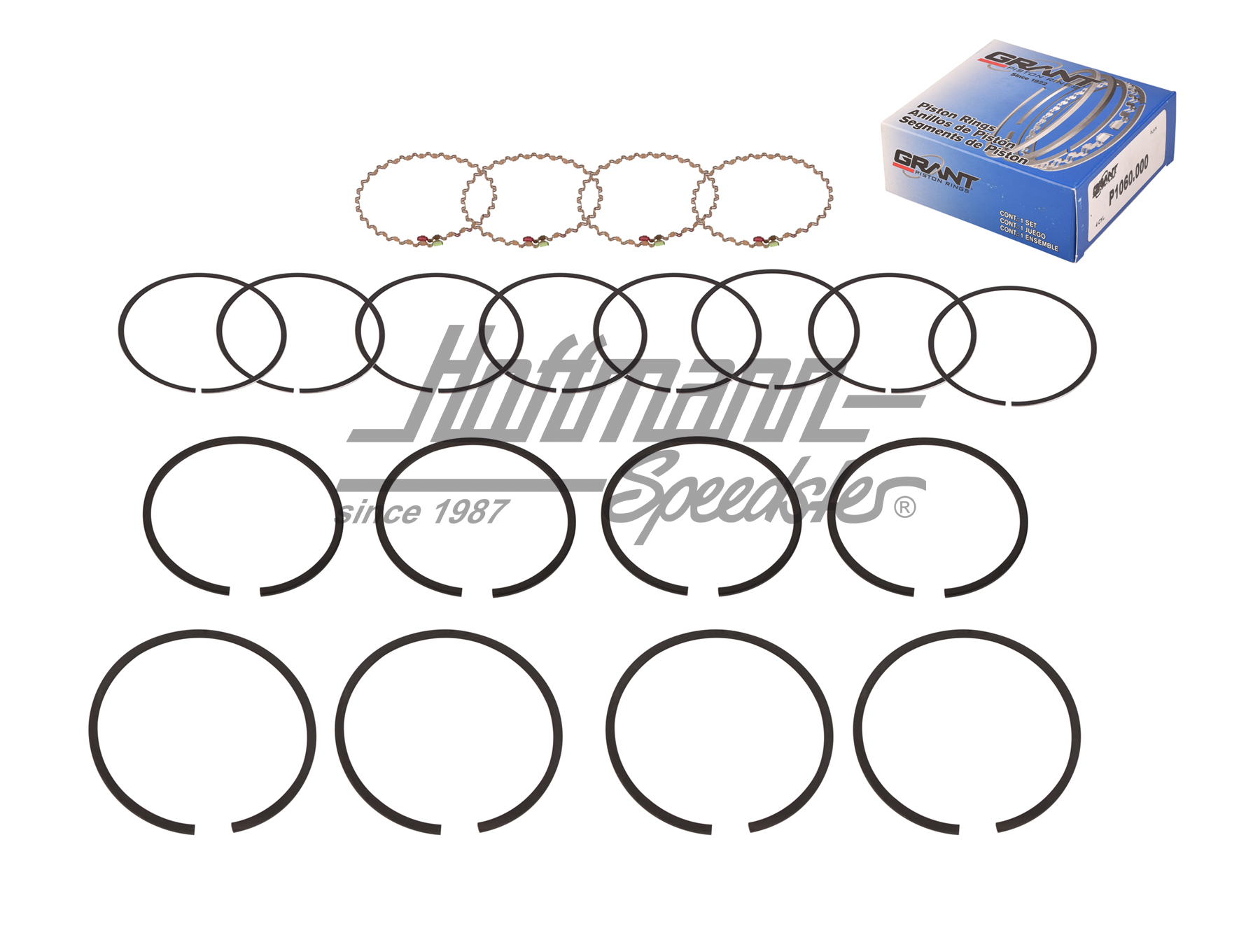 Segments de piston, 92mm, pour 4 pistons | VW9200T1RO | 010-0527-10