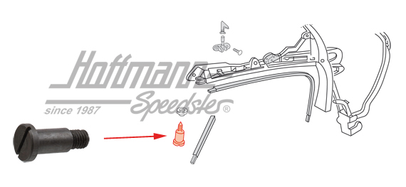 Boulon, arceau sur pare-brise, 12.68-7.74 | 141 871 507 B | 060-4027-24