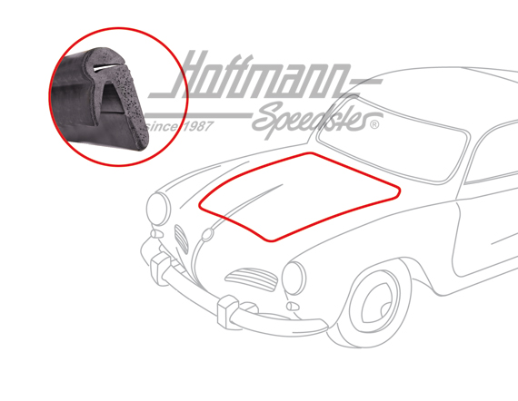 Joint de capot avant, Karmann Ghia | 141 823 705 A | 060-0040