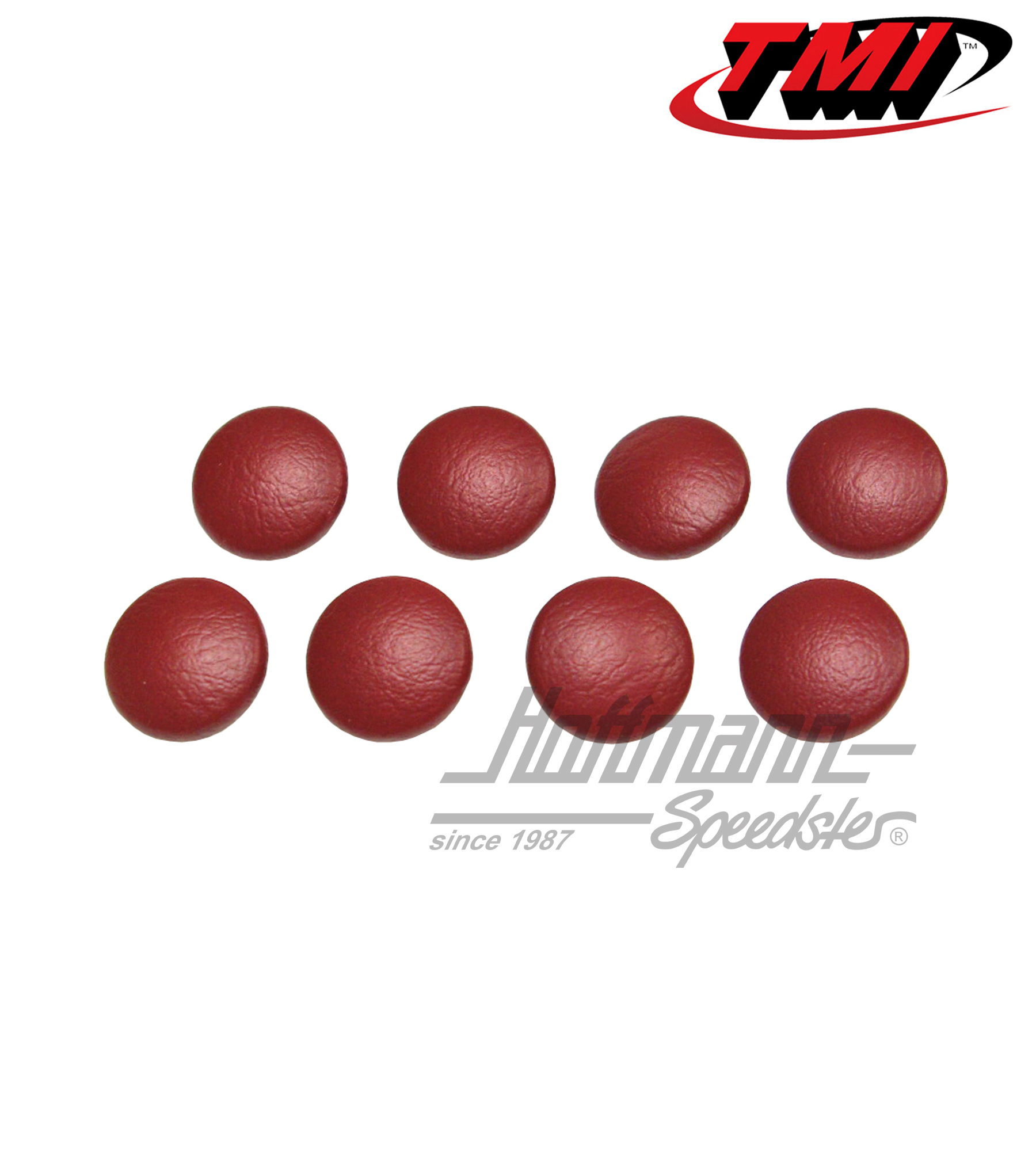 Boutons de rembourrage, rouges, jeu de 8 pièces | 43-4414-17 | 055-7072