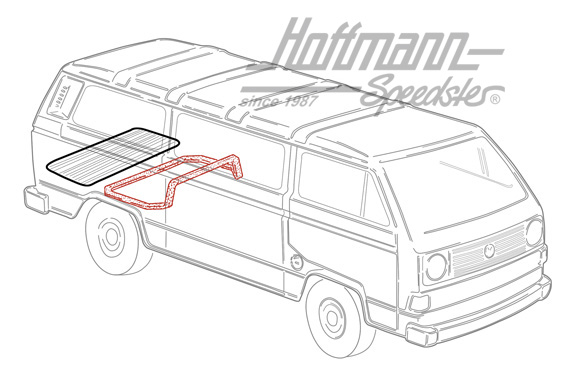 Joint de compartiment moteur, T3, seule aircooled | 251 813 226 A | 350-0200