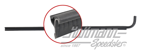 Lèche vitre, extérieur gauche, pour moulure, Bus T3 | 255 837 703 | 350-3530-01