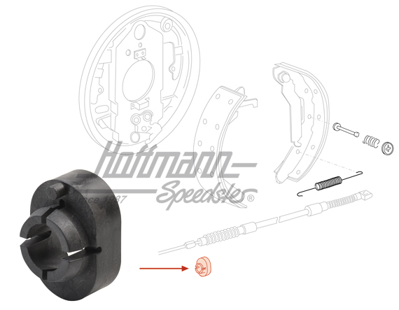 Clip, câble de frein à main, Bus T3, -83 | 251 609 719 A | 325-4015