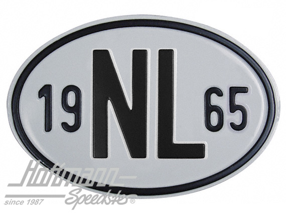 Plaque de nationalité "NL", alu, avec année "1965" |  | 020-2391-65