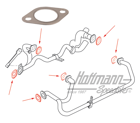 Joint, conduite d'échappement/culasse, WBX | N  901 316 02 | 320-3316