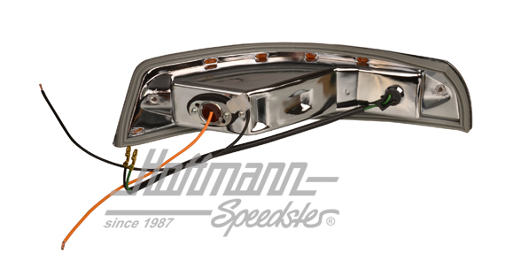 Clignotant, jaune/blanc, 65-68, gauche                                                              