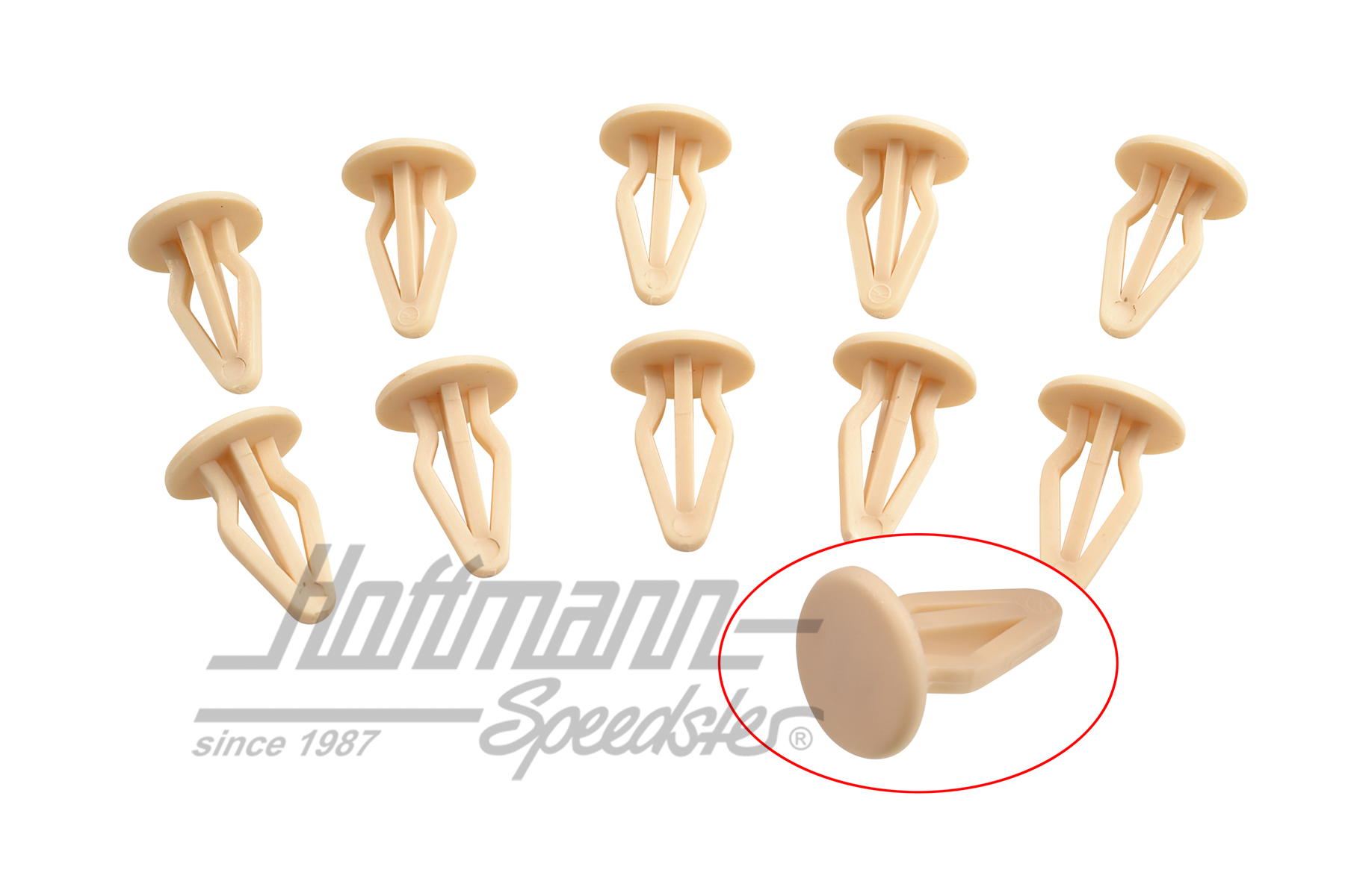 Clip, panneau latéral/panneau arrière, blanc | 801 867 299  581 | 180-1912-16