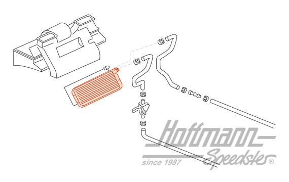 Boîte de chauffage, chauffage, avant, Bus T3, WBX/Diesel                                            