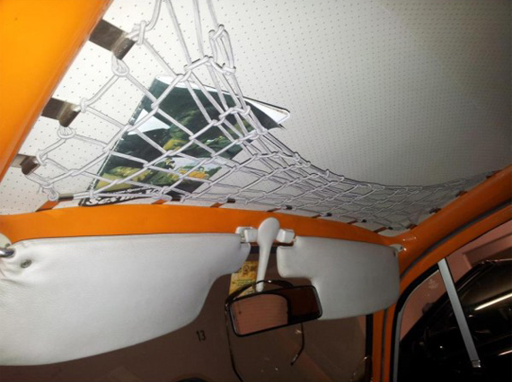 Filet à bagages, à l'intérieur au ciel, Cox, brun                                                   