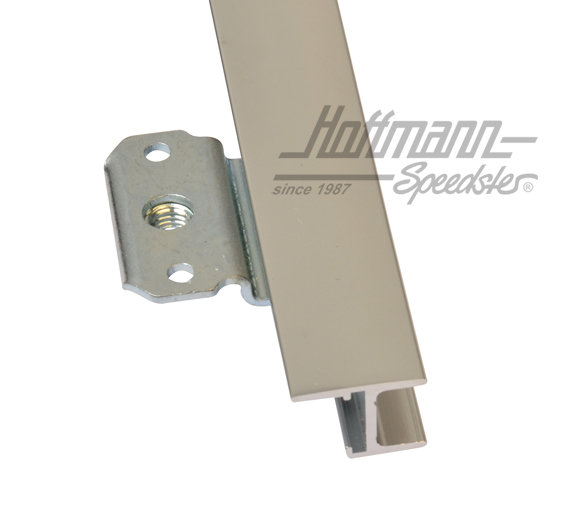 Déflecteur, complet, Bus T2, chromé, droite                                                         