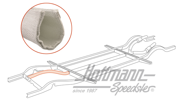 Isolation, tube de chauffage,
 avant, Bus T1 | 211 255 717 | 087-3002