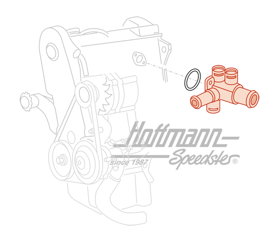 Flasque d'eau, voiture à essence, 1.6-1.8, 88-93                                                    