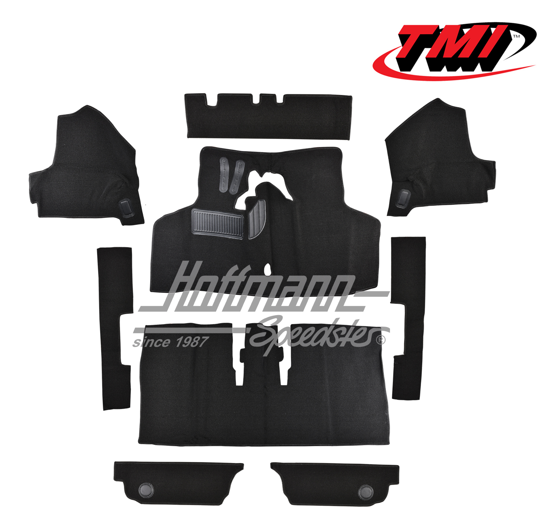 Kit moquettes, Type 3, 4.61-7.67, noir | 34-F3029-301 | 069-9660