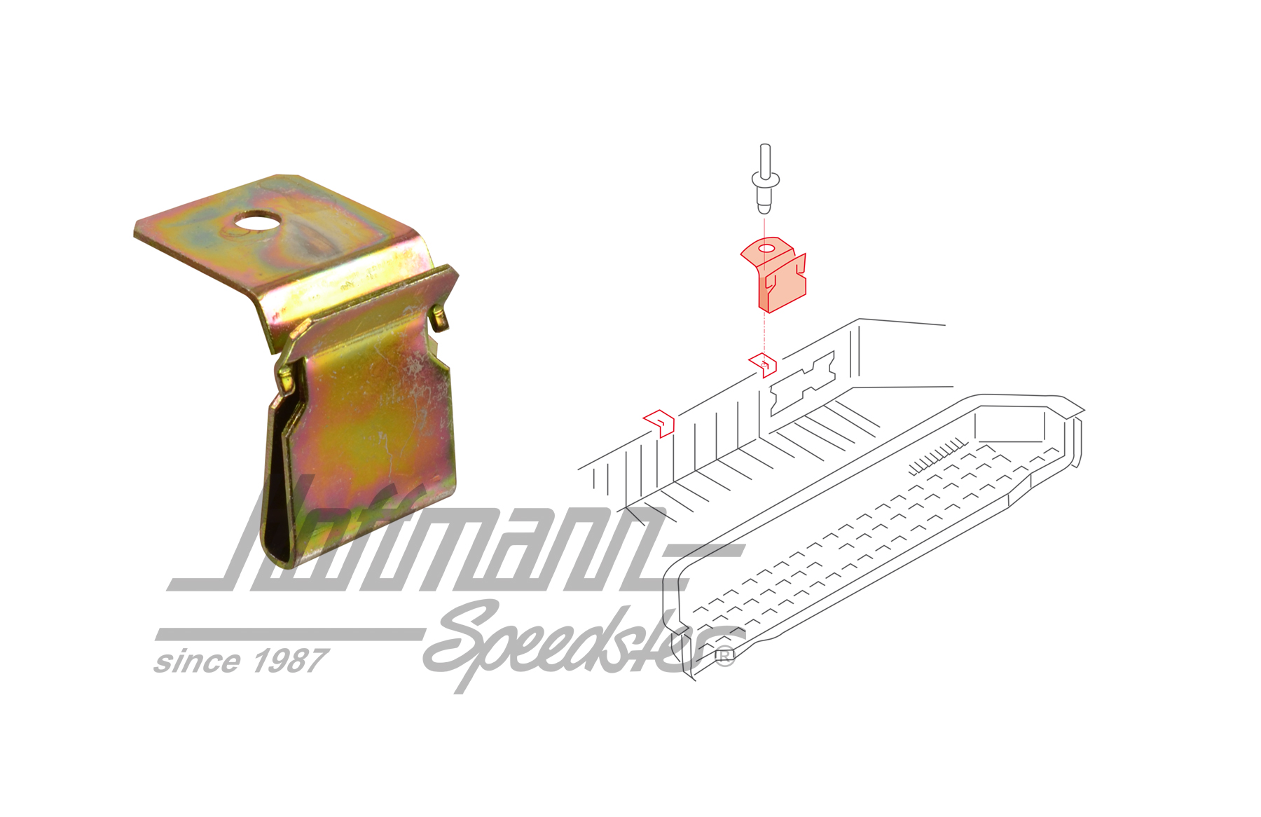 Clip, marche, porte coulissante | 701 863 727 | 408-2884-34