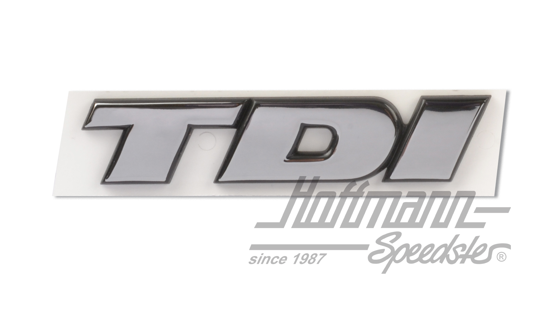 Sigle, arrière, TDI, argenté | 701 853 675 B | 408-6573-18