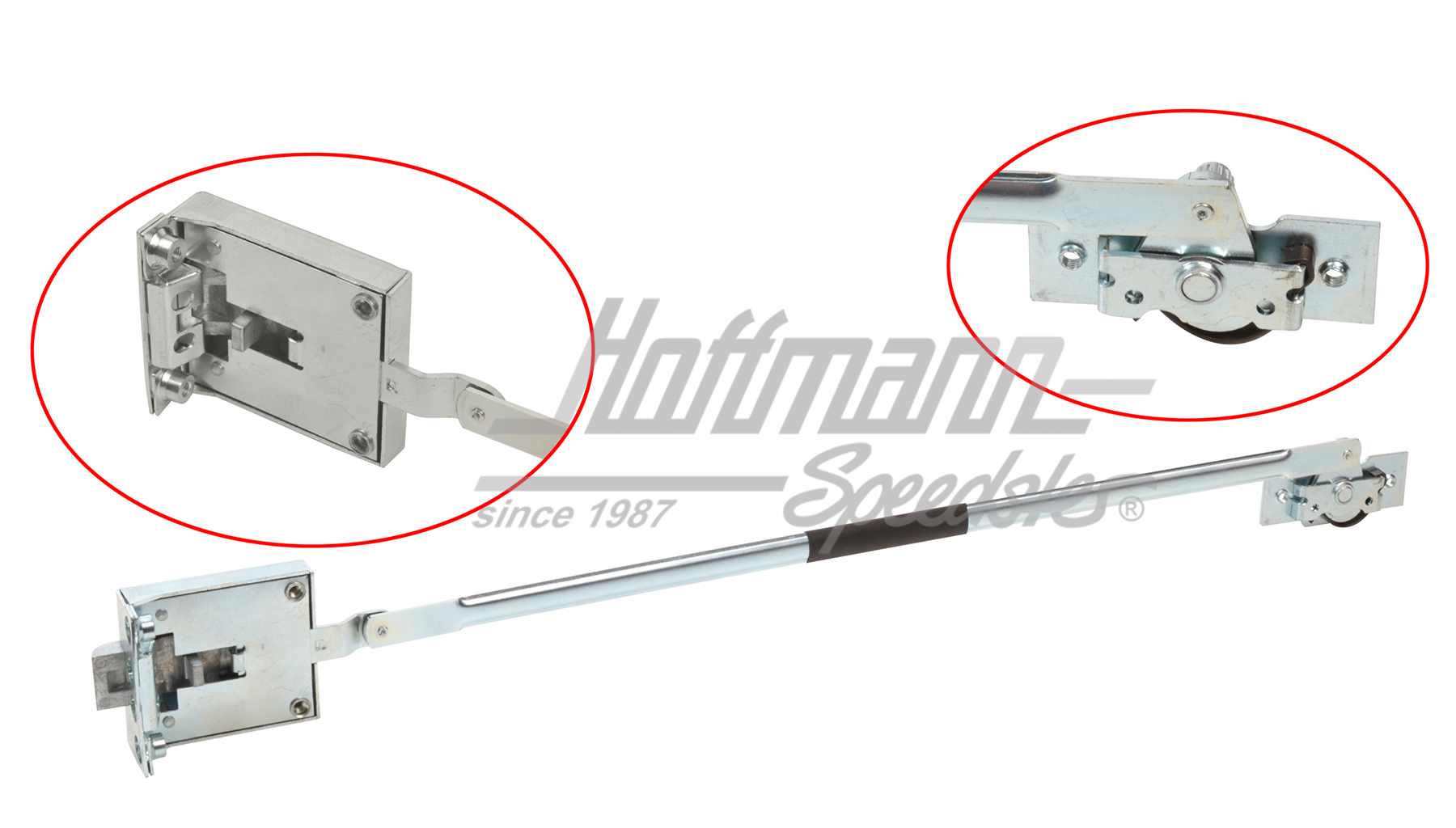 Jeu de serrure de porte, Bus T1, 12.60-12.63, gauche                                                