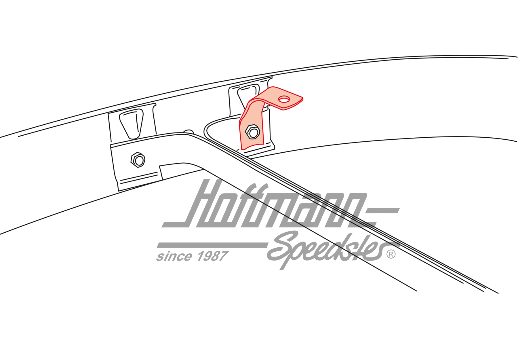 Cadre support, phare de recul/clignotant, droite                                                    