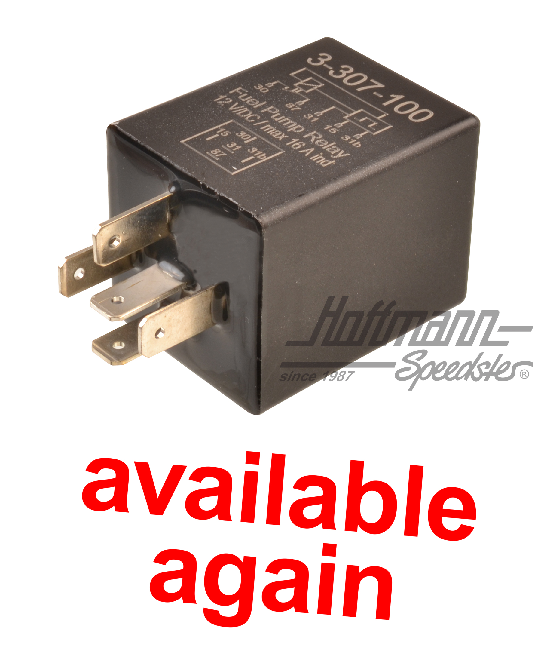 Relais de sécurité, pompe à essence électrique | 3.307.100 | 010-1306-10