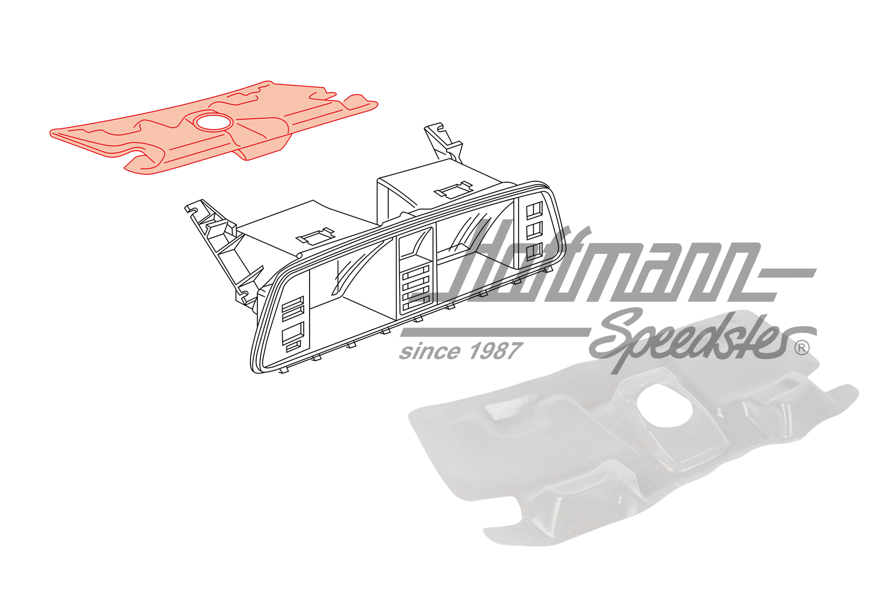 Feuille de protection, boîtier d'instruments
, Bus T3 | 251 957 085 B | 360-0168-24