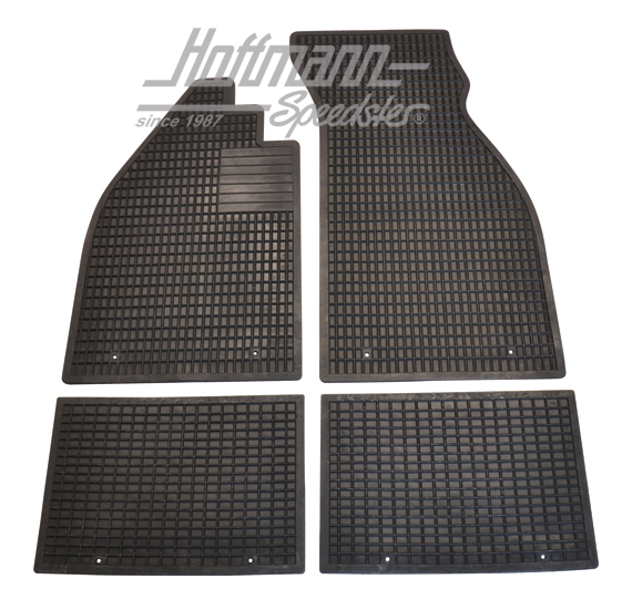 Jeu de tapis caoutchouc, noir, 4-pièces, Top Qualité | 2300 453 291 | 020-5387