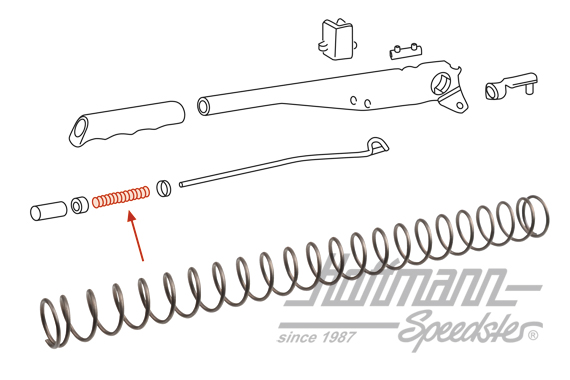 Ressort, levier de frein à main, 911                                                                