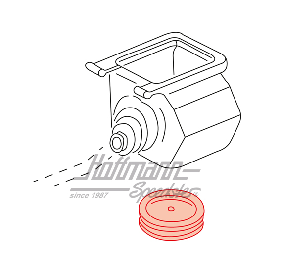 Couvercle, levier de vitesses, en bas, Golf 1                                                       