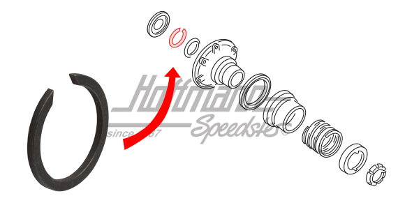 Circlip, arbre de transmission, Golf | 020 409 297 | 170-2490