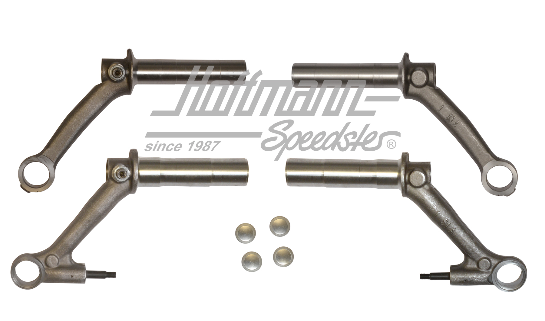 Jeu de leviers de suspension, sans têtes sphériques, 8.65- | 131 405 103 Satz | 020-2597-10