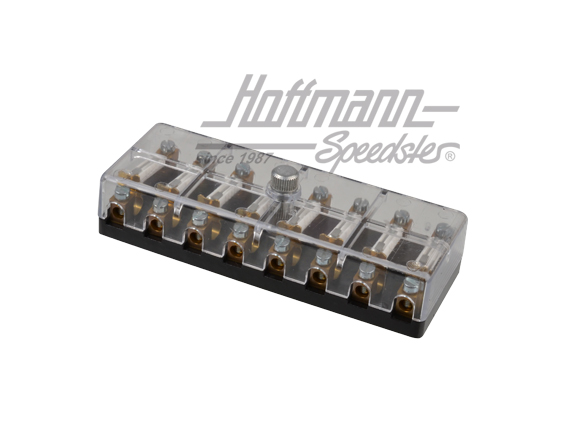 Boîte à fusibles avec couvercle, octuple (transparent)                                              