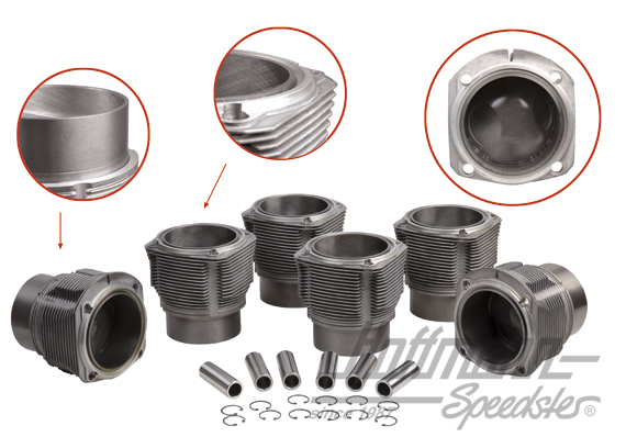 Kit cylindrée, Porsche 911S, 2.2/2.4, 86mm JE (H) | 008 911 86S | 530-0028
