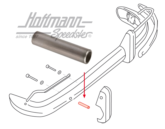 Douilles entretoise, butoir de pare-chocs,
 arrière                                                