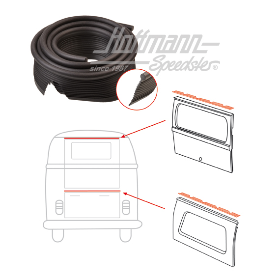 Bourrelet, charnière de hayon AR/-capot-moteur | 211 829 191 A | 089-0450