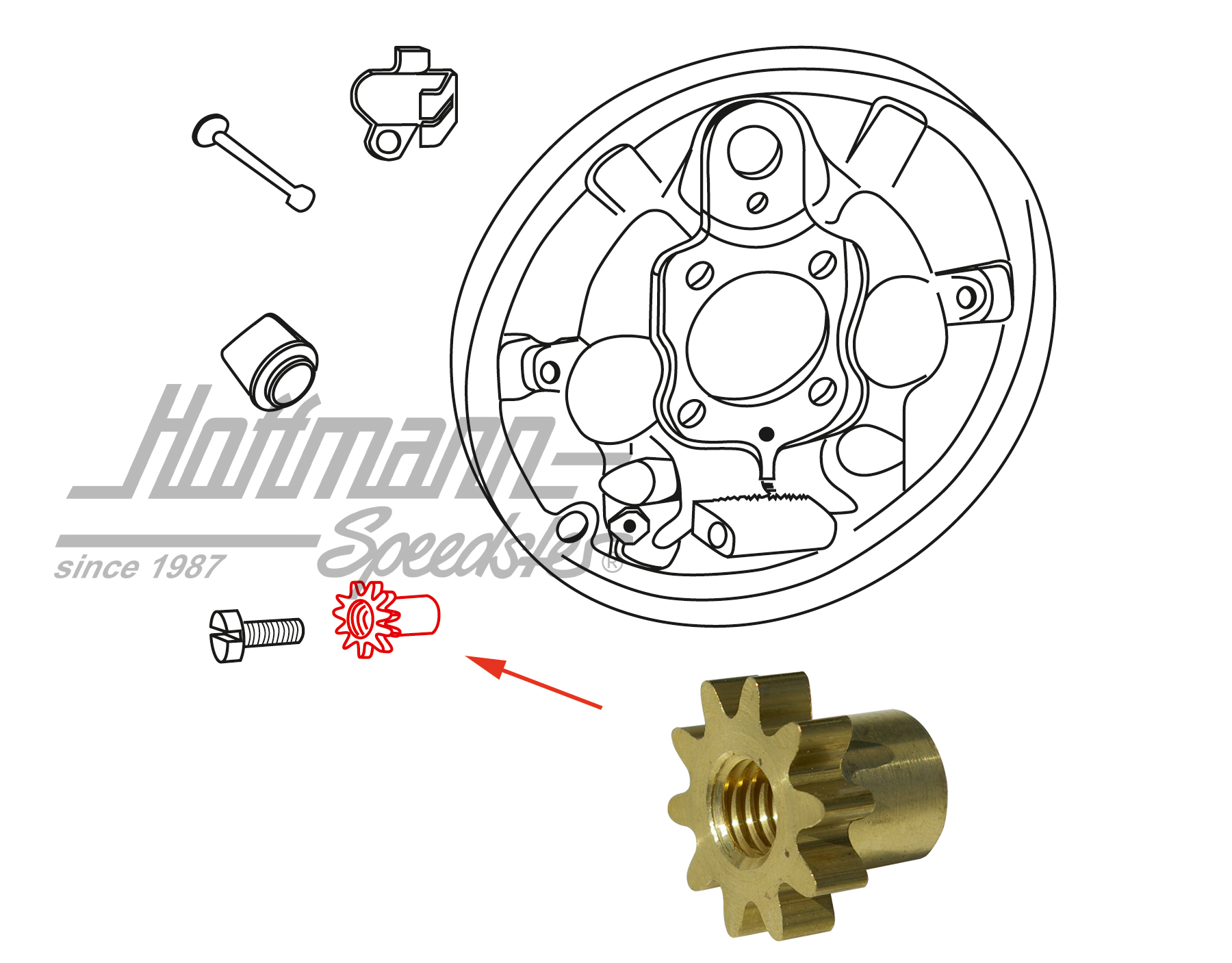 Écrou de réglage | 113 609 205 A | 020-4066