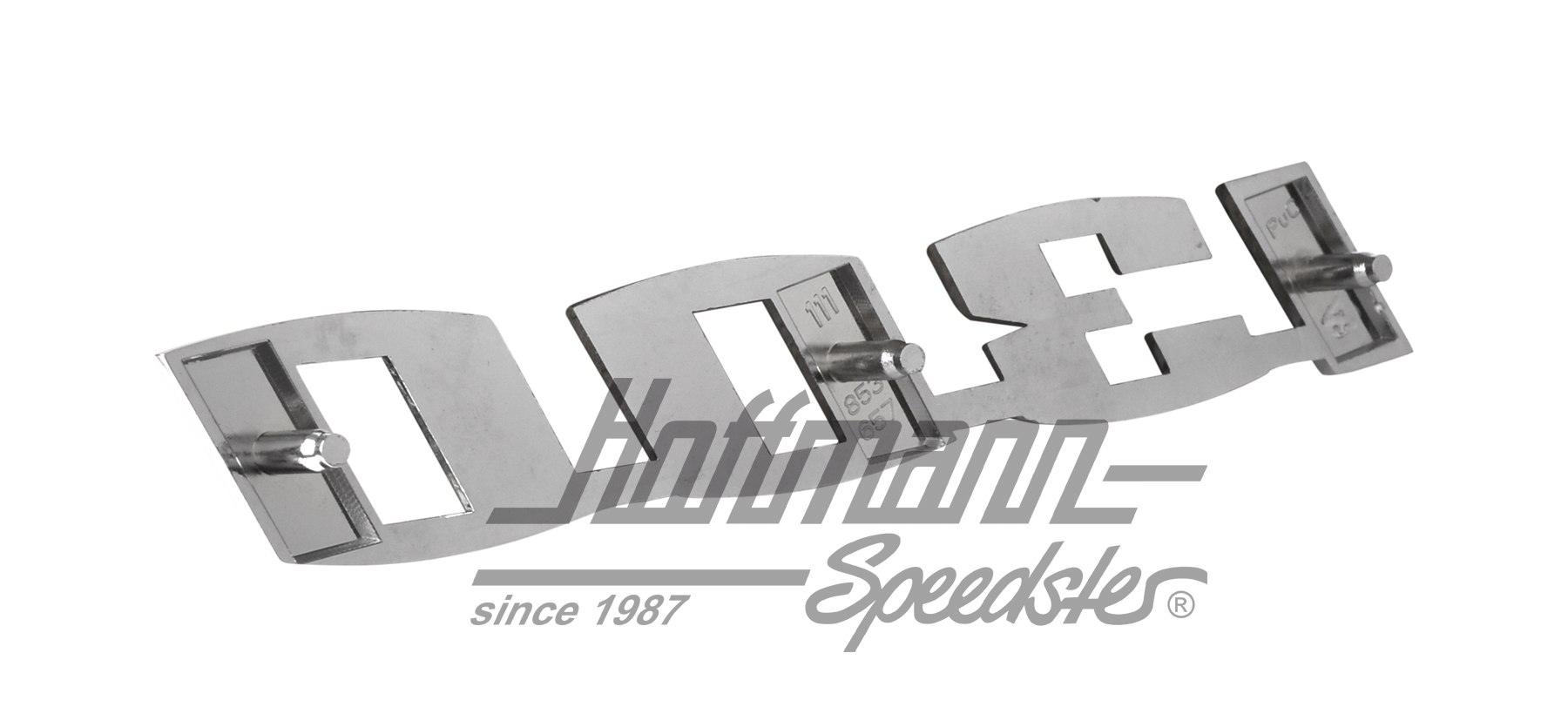 Sigle "1300", 15.5 x 2.5 cm, chromé                                                                 