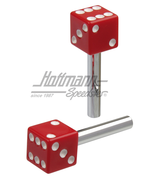 Boutons verrouillage, dé, rouges | 315-red | 010-3106-39