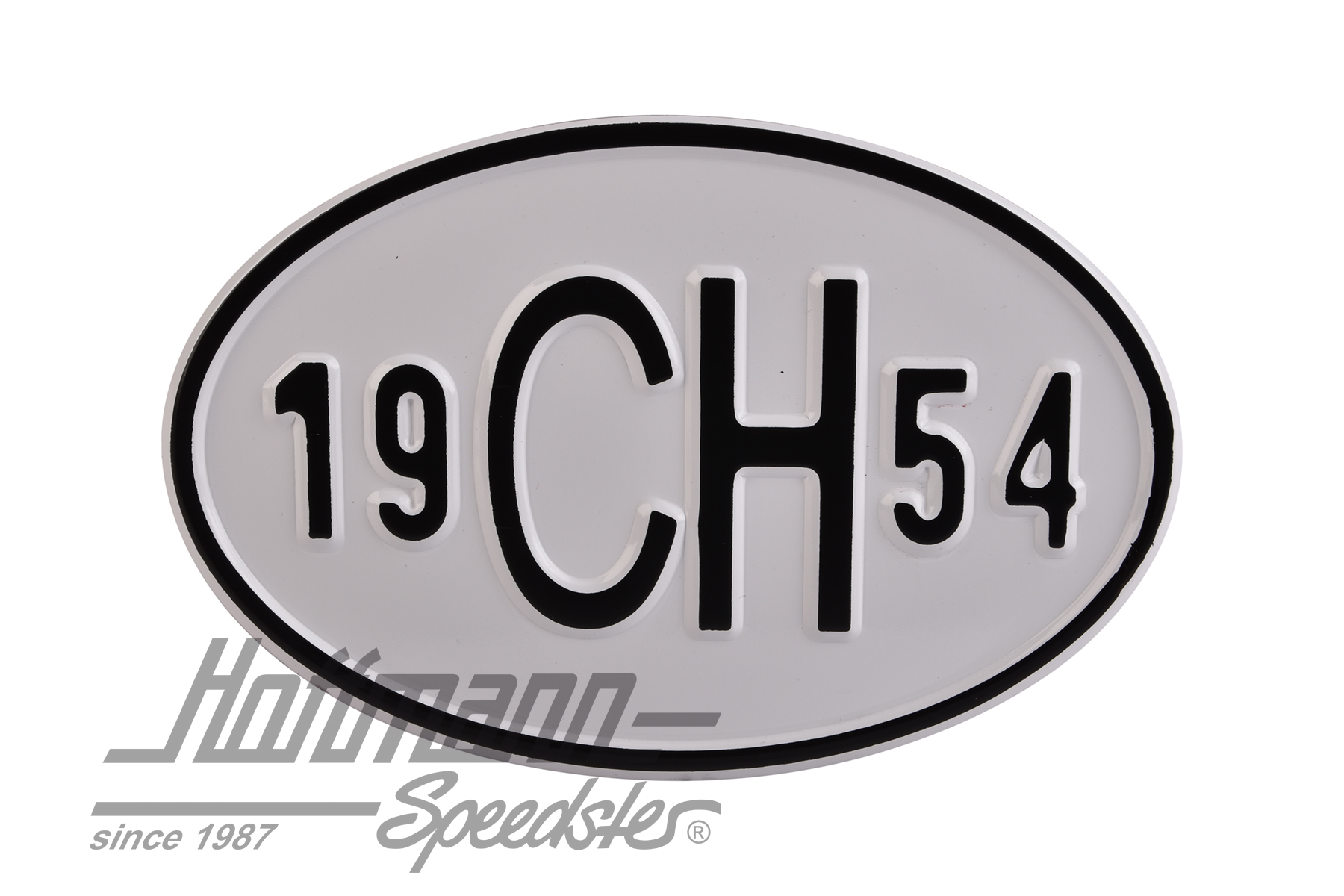 Plaque de nationalité "CH", alu, avec année "1954" |  | 020-2401-54